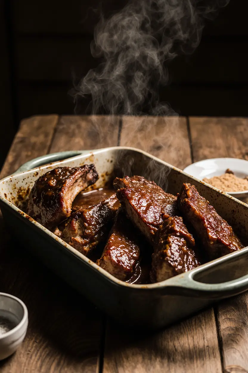 Boneless beef ribs recipe cooked in the oven