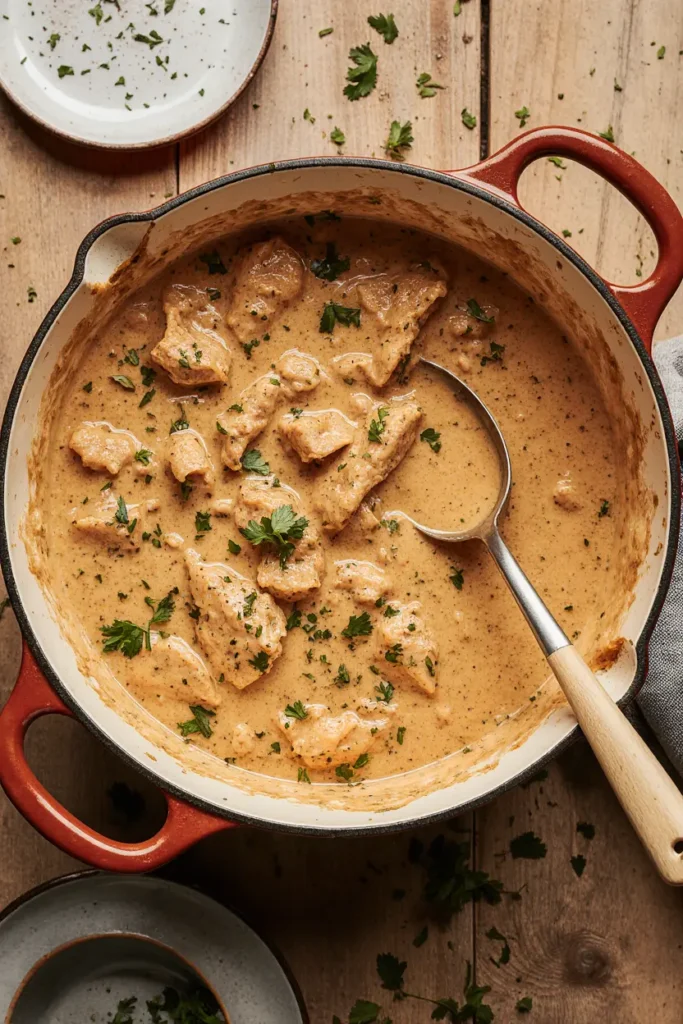 king ranch chicken creamy mixture