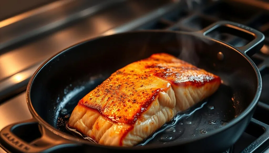 Pan-Seared King Salmon Cooking Technique Pan-Seared King Salmon Cooking Technique