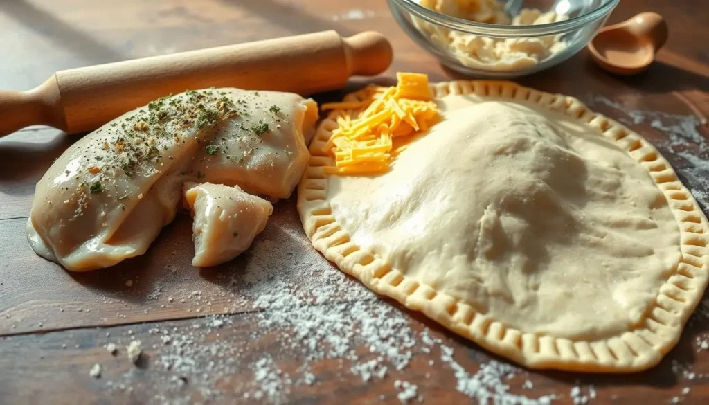 Chicken and Cheese Jalousie Ingredients