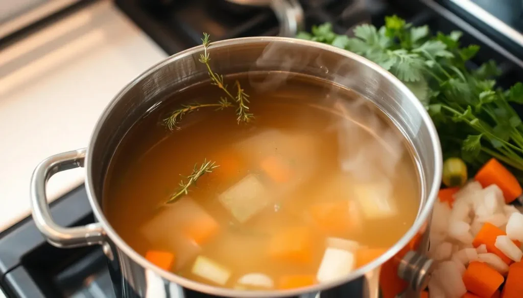 Homemade Chicken Stock for Dressing