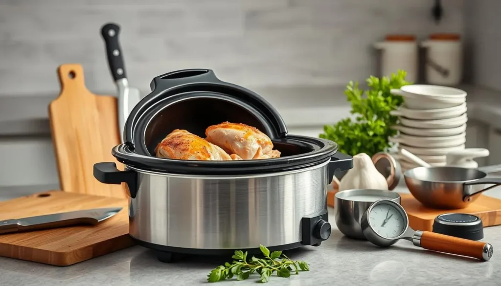 Kitchen Tools for Slow Cooker Chicken Recipe