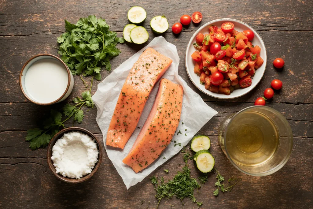 Salmon Stew Ingredients
