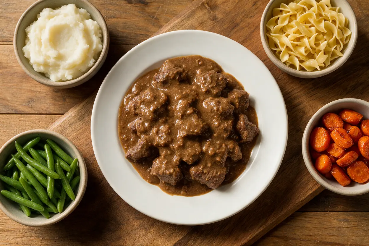 Side dishes to serve with deer cube steak and gravy